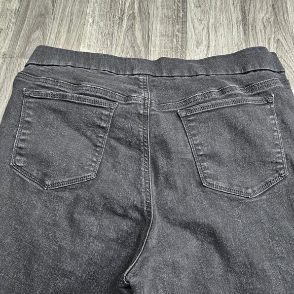 Gloria Vanderbilt Jeans Womens 16 Black All Around Slimming Effect Pull On Pants - Picture 3 of 11